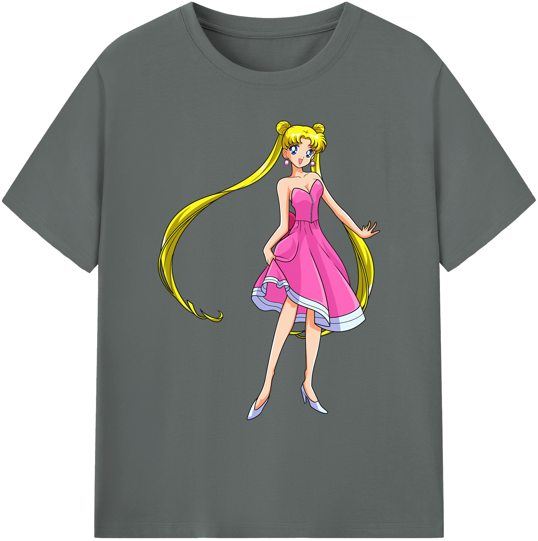 （画像用） 美少女戦士セーラームーン 愛野 美奈子 あいの みなこ Sailor Moon Aino Minako 綿100％ メンズ半袖Tシャツ｜肌触りやわらか＆通気性